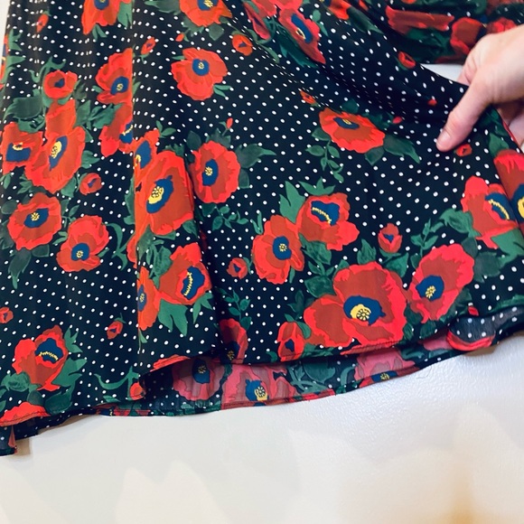 Beautiful, red, floral print dress by Free People, size small - Picture 10 of 12